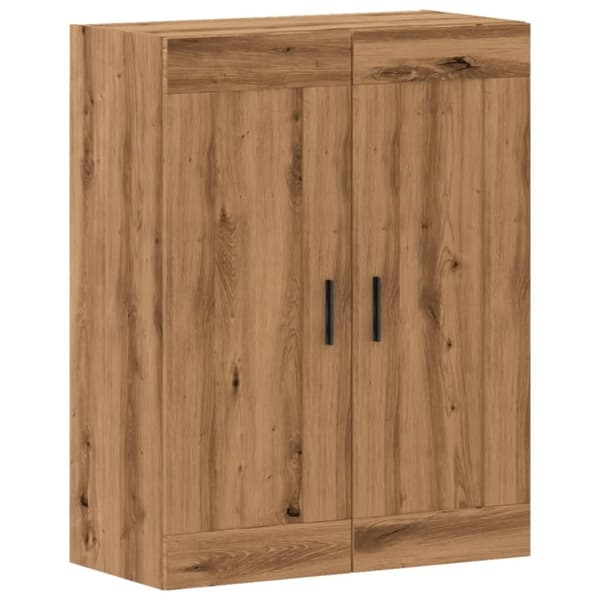 vidaXL Väggskåp ek 69,5x34x90 cm konstruerat trä