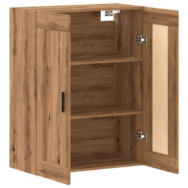vidaXL Väggskåp ek 69,5x34x90 cm konstruerat trä