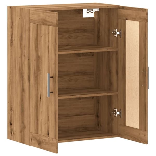 vidaXL Veggskap artisan eik 69,5x34x90 cm konstruert tre
