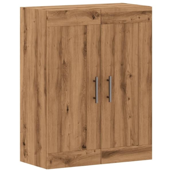 vidaXL Veggskap artisan eik 69,5x34x90 cm konstruert tre