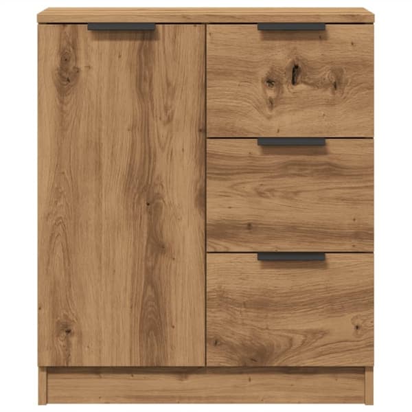 vidaXL Skjenk artisan eik 60x30x70 cm konstruert tre