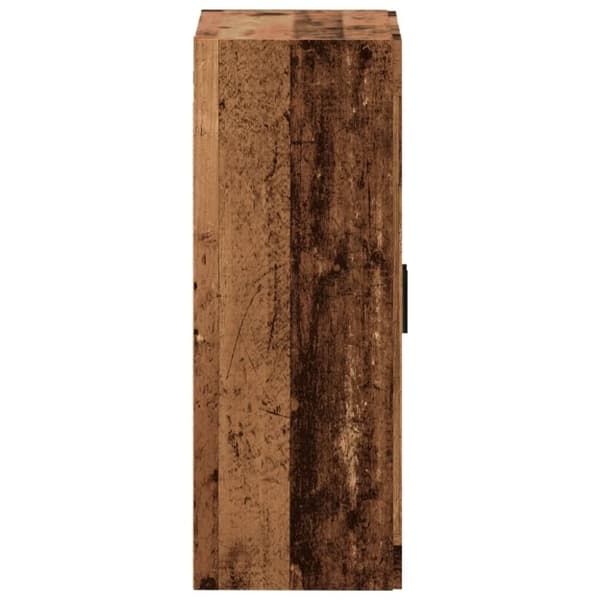 vidaXL vægskab 69,5x34x90 cm konstrueret træ gammelt træ-look