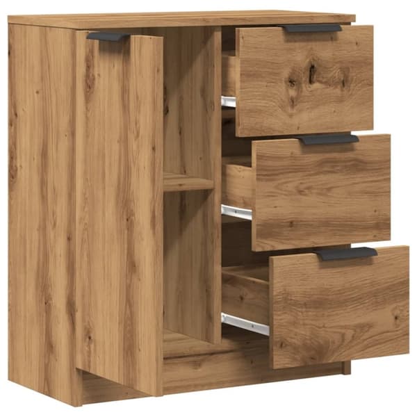 vidaXL Senkki artesaani tammi 60x30x70 cm tekninen puu