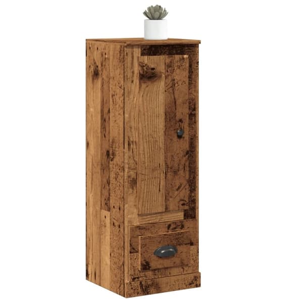 vidaXL skab 36x35,5x103,5 cm konstrueret træ gammelt træ-look