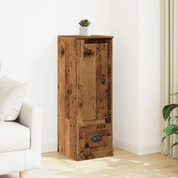 vidaXL skab 36x35,5x103,5 cm konstrueret træ gammelt træ-look