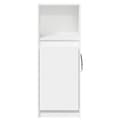 Miniatyrbillede 7 af 11: vidaXL reol med LED-lys 38x34x100 cm konstrueret træ hvid