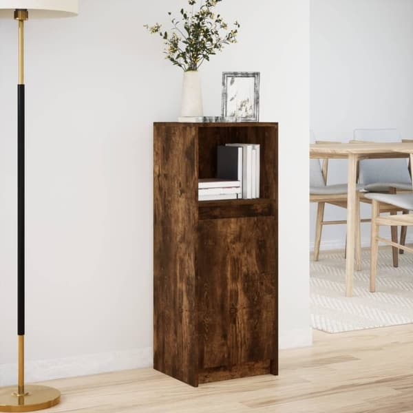 vidaXL Senkki LED-valoilla savutammi 38x34x100 cm tekninen puu