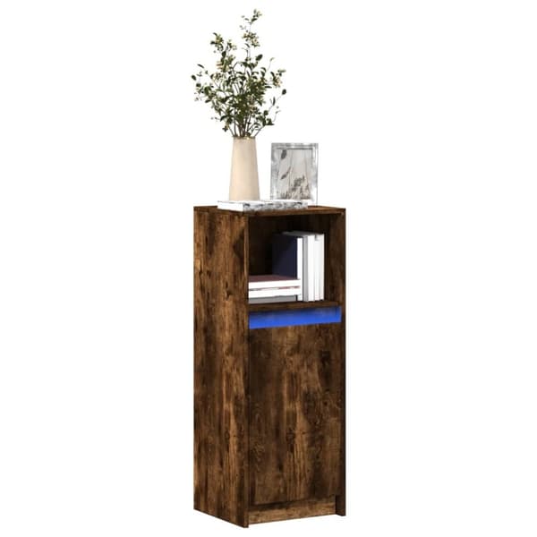 vidaXL Senkki LED-valoilla savutammi 38x34x100 cm tekninen puu