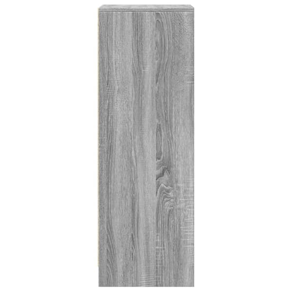 vidaXL skab med LED-lys 42,5x34x100 cm konstrueret træ grå sonoma-eg