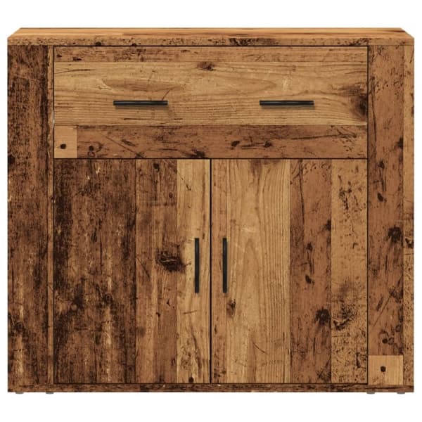 vidaXL skænk 80x33x70 cm konstrueret træ gammelt træ-look