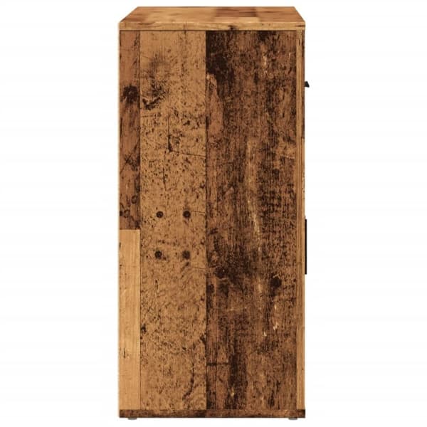 vidaXL skænk 80x33x70 cm konstrueret træ gammelt træ-look
