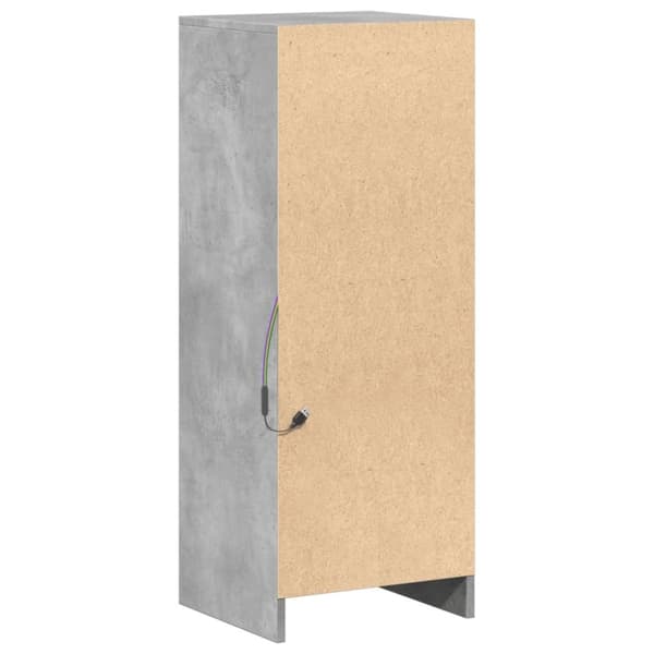 vidaXL Senkki LED-valoilla betoninharmaa 38x34x100 cm tekninen puu