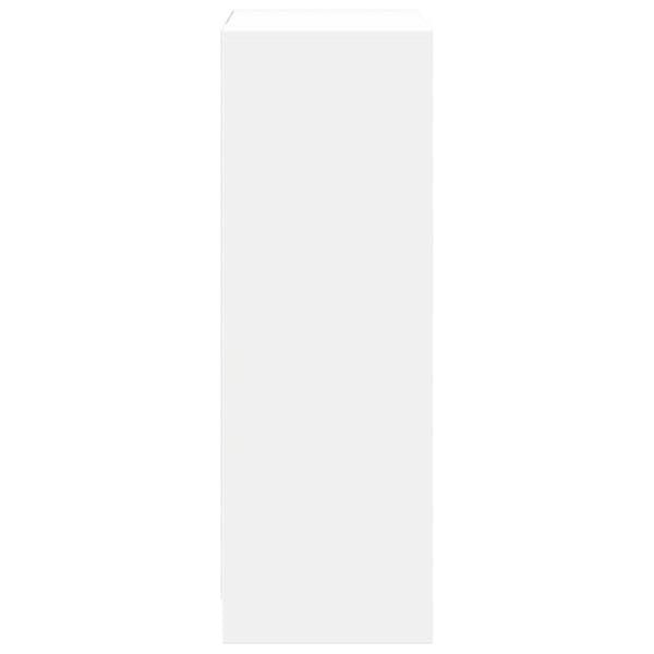 vidaXL reol med LED 72x34x100 cm konstrueret træ hvid