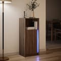 Miniatyrbillede 6 af 11: vidaXL reol med LED 42,5x34x100 cm konstrueret træ brun egetræ