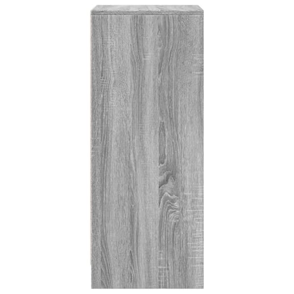 vidaXL skab med LED-lys 42,5x34x85 cm konstrueret træ grå sonoma-eg
