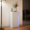 Miniatyrbillede 6 af 11: vidaXL skænk med LED-lys 42,5x34x85 cm konstrueret træ hvid