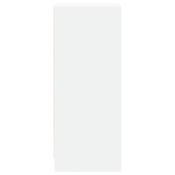 vidaXL skænk med LED-lys 42,5x34x85 cm konstrueret træ hvid