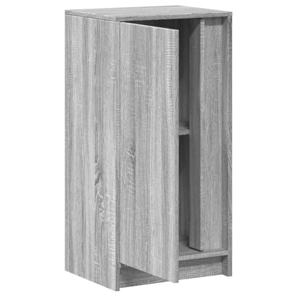 vidaXL Skjenk med LED grå sonoma 42,5x34x85 cm konstruert tre