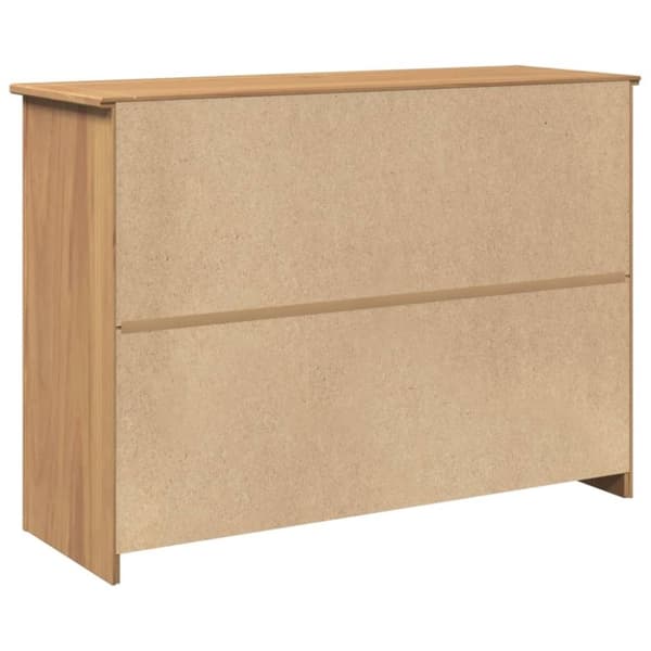 vidaXL Skänk med lådor Panama 112x40x80 cm massiv furu