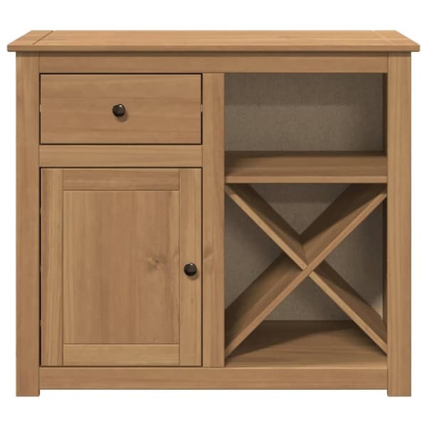 vidaXL Skänk med låda Panama 93x40x80 cm massiv furu