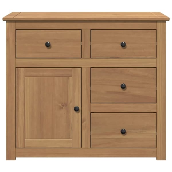 vidaXL Skjenk med skuffer Panama 93x40x80 cm heltre furu