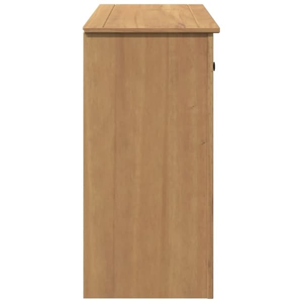 vidaXL Skjenk med skuffer Panama 93x40x80 cm heltre furu
