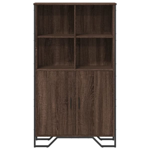 vidaXL Kaappi ruskea tammi 79,5x35,5x137,5 cm tekninen puu