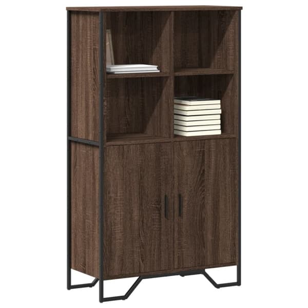 vidaXL Kaappi ruskea tammi 79,5x35,5x137,5 cm tekninen puu