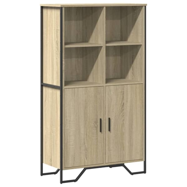vidaXL skab 79,5x35,5x137,5 cm konstrueret træ sonoma-eg
