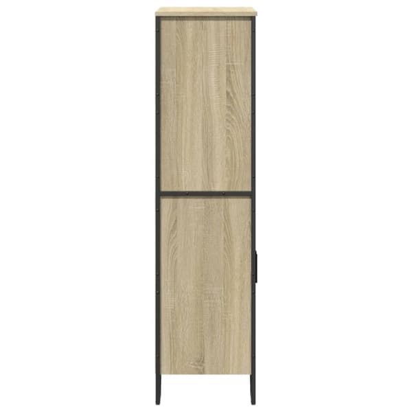 vidaXL Högskåp sonoma-ek 79,5x35,5x137,5 cm konstruerat trä
