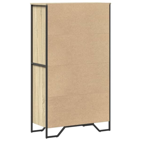 vidaXL Högskåp sonoma-ek 79,5x35,5x137,5 cm konstruerat trä