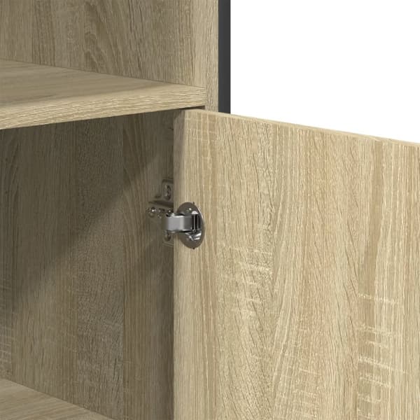 vidaXL Högskåp sonoma-ek 79,5x35,5x137,5 cm konstruerat trä