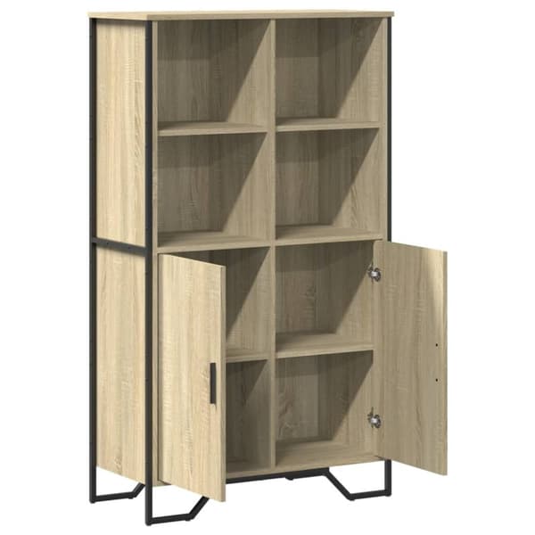 vidaXL Högskåp sonoma-ek 79,5x35,5x137,5 cm konstruerat trä
