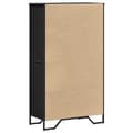 Miniatyrbilde 7 av 11: vidaXL Highboard svart 79,5x35,5x137,5 cm konstruert tre