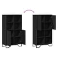 Miniatyrbilde 10 av 11: vidaXL Highboard svart 79,5x35,5x137,5 cm konstruert tre