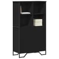 Miniatyrbilde 2 av 11: vidaXL Highboard svart 79,5x35,5x137,5 cm konstruert tre