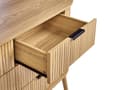 Miniatyrbillede 11 af 11: Kommode lyst træ MDF 6 skuffer 2 par skydelåger træben skydelåger