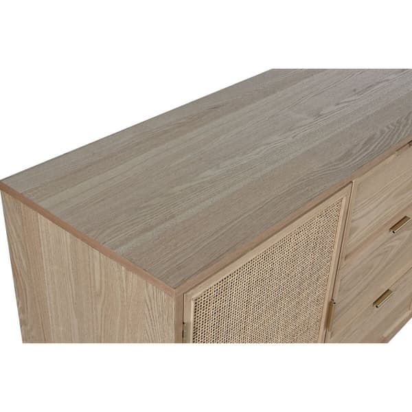 Skænk Home ESPRIT Spanskrør Gran 136 x 38 x 80 cm