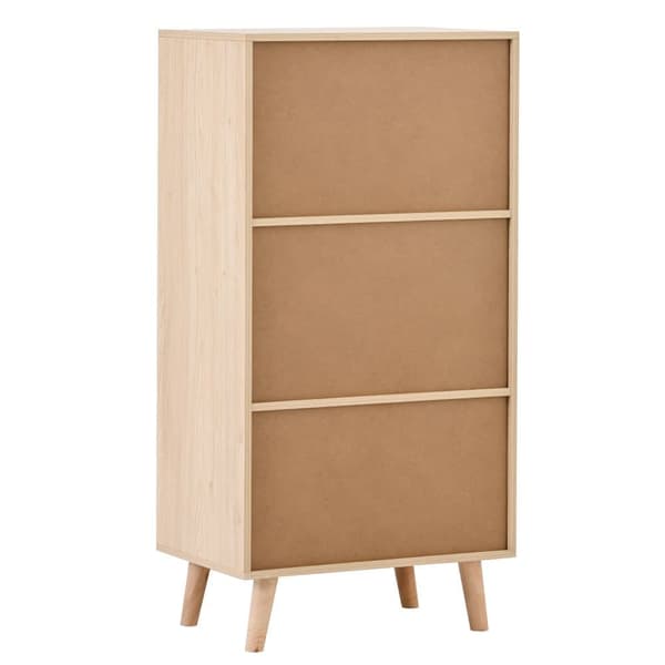 Highboard - 2 ovea ja 2 laatikkoa - maalaistyyli - luonnollinen