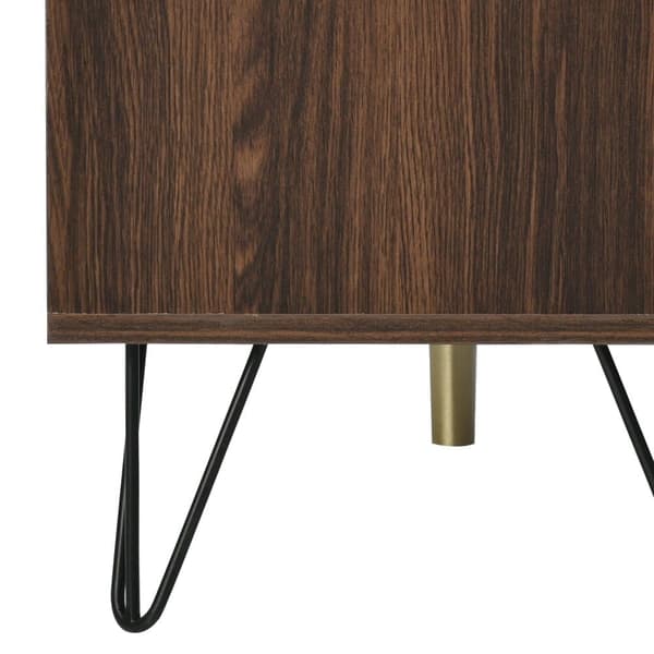Skænk - 3 låger OG 6 rum - retro stil - Brun