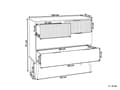 Miniatyrbilde 3 av 10: Kommode i Lyst Tre Furu med 4 Skuffer Moderne Design Soverom Stue
