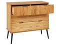 Miniatyrbilde 7 av 10: Kommode i Lyst Tre Furu med 4 Skuffer Moderne Design Soverom Stue