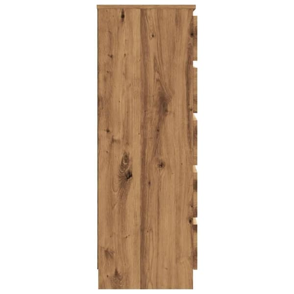 vidaXL Byrå artisan ek 60x36x103 cm konstruerat trä