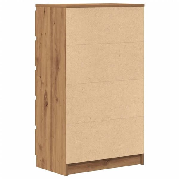 vidaXL Byrå artisan ek 60x36x103 cm konstruerat trä