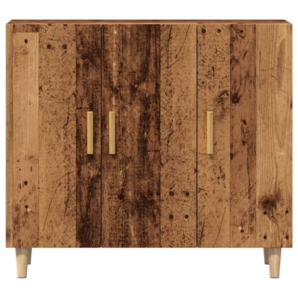 vidaXL Skänk gammalt trä 90x34x80 cm konstruerat trä
