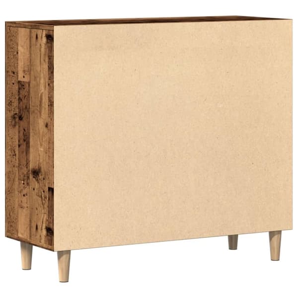 vidaXL Skänk gammalt trä 90x34x80 cm konstruerat trä