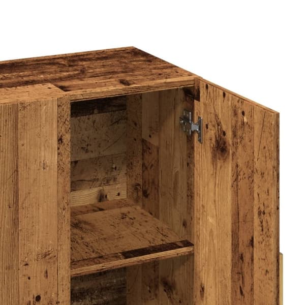 vidaXL Skänk gammalt trä 90x34x80 cm konstruerat trä