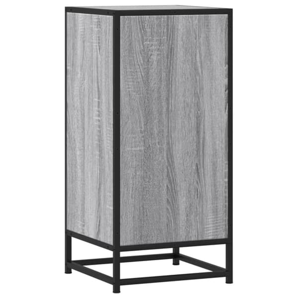 vidaXL Skjenk grå sonoma 35,5x35x76 cm konstruert tre og metall