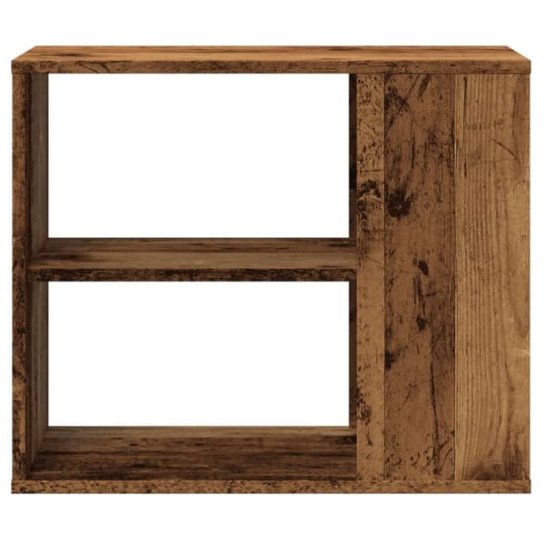 vidaXL sideskab 60x30x50 cm konstrueret træ antikt træ