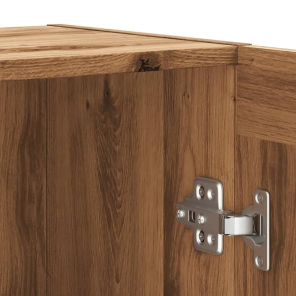 vidaXL Skjenk artisan eik 120x30,5x70 cm konstruert tre